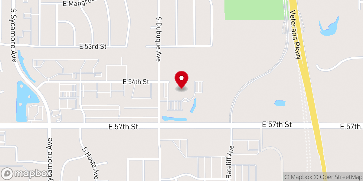 Map showing location of Gloria Dei Lutheran Church
