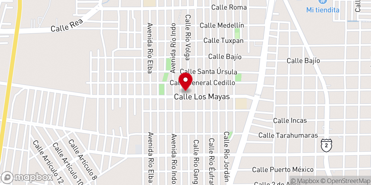 Map showing location of Parroquia Nuestra Señora Del Refugio
