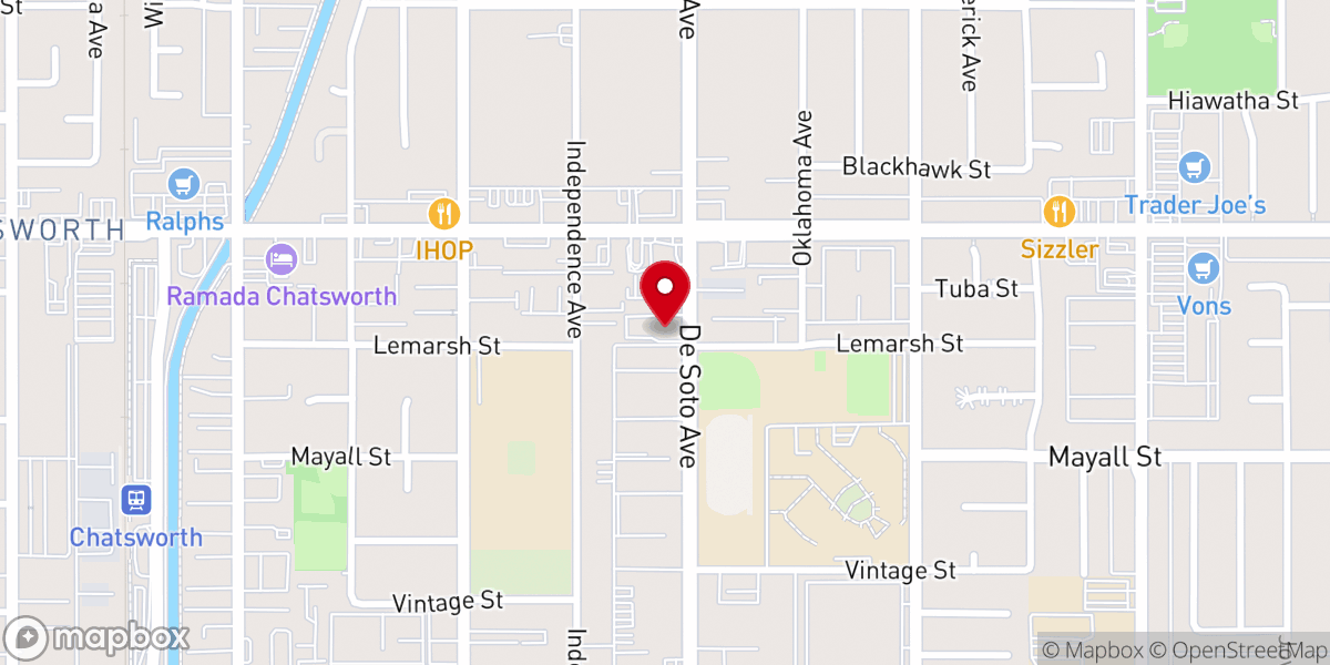 Map showing location of Valley Bethel Presbyterian Church