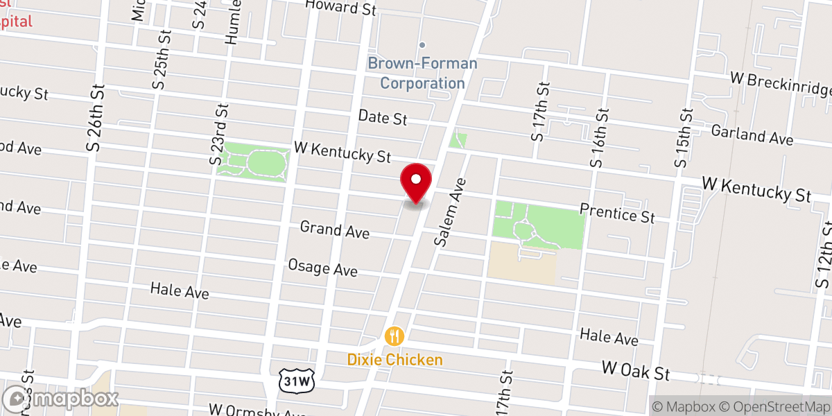 Map showing location of Dixie Highway House of Prayer