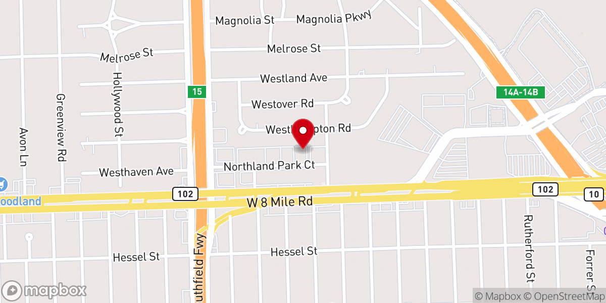 Map showing location of Michigan Family Church and Community Center