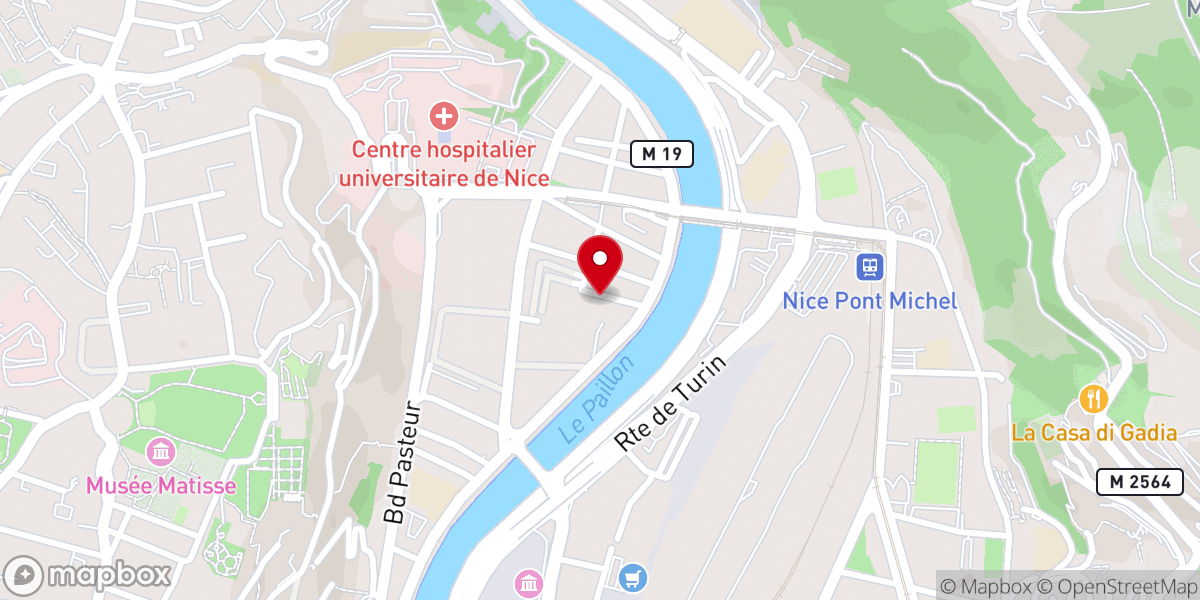 Map showing location of Assemblée de Dieu de Nice Eglise Evangélique