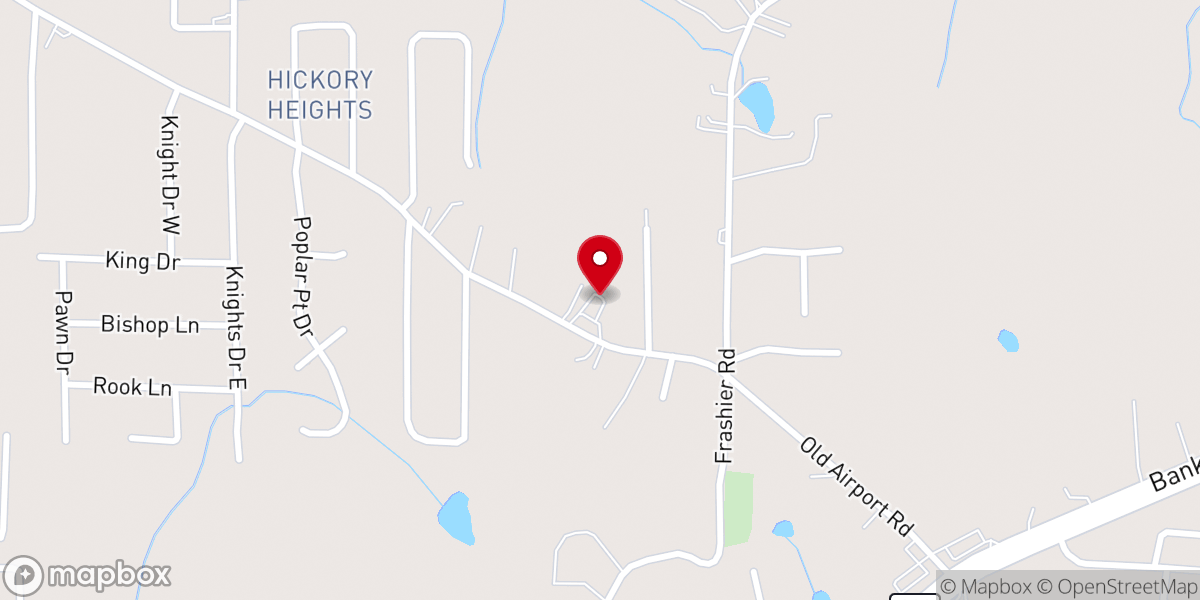 Map showing location of Old Pathway Baptist Church