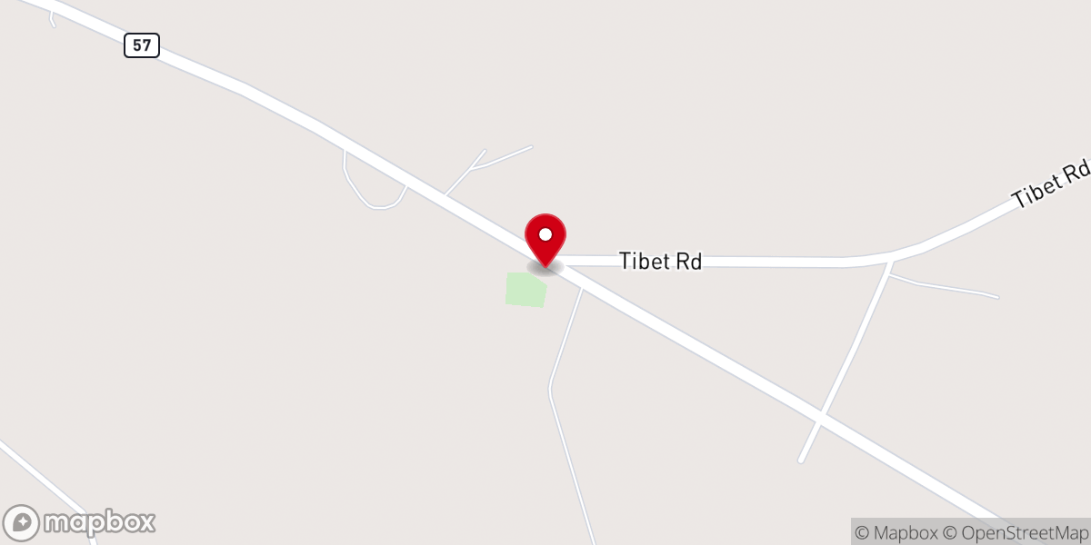 Map showing location of Middleton Church