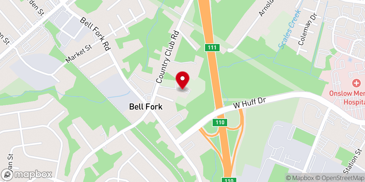 Map showing location of Deliverance Evangelistic Temple