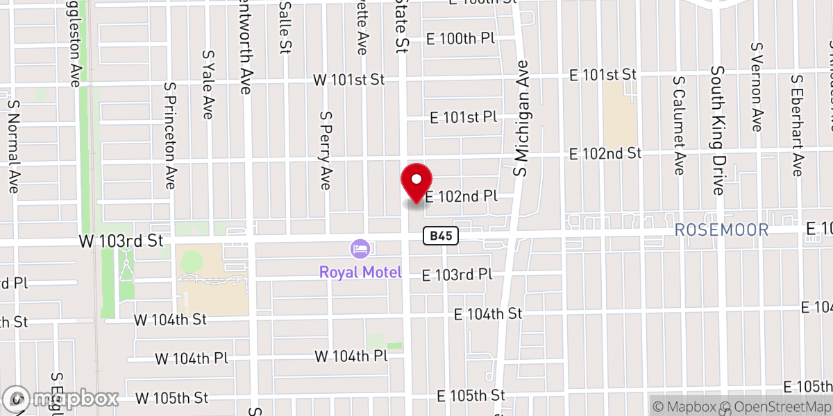 Map showing location of Emmanuel Reformed Church