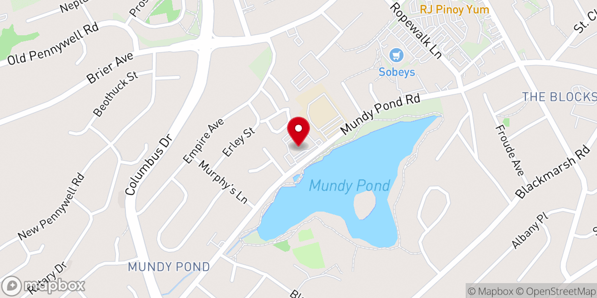 Map showing location of Roman Catholic Archdiocese of Saint John's