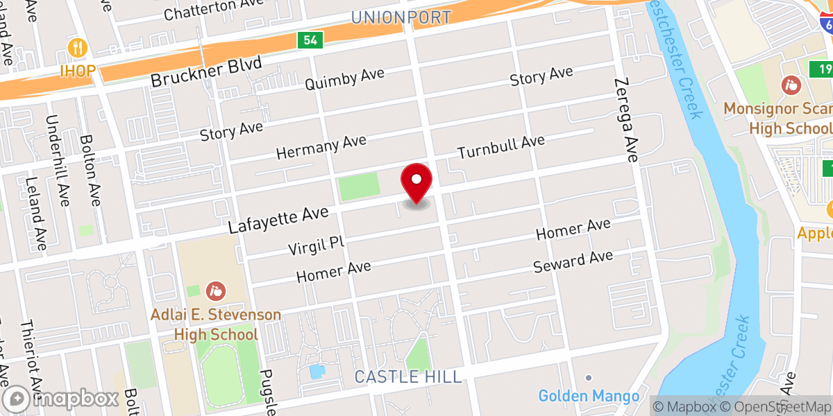 Map showing location of St. Andrew's Episcopal Church