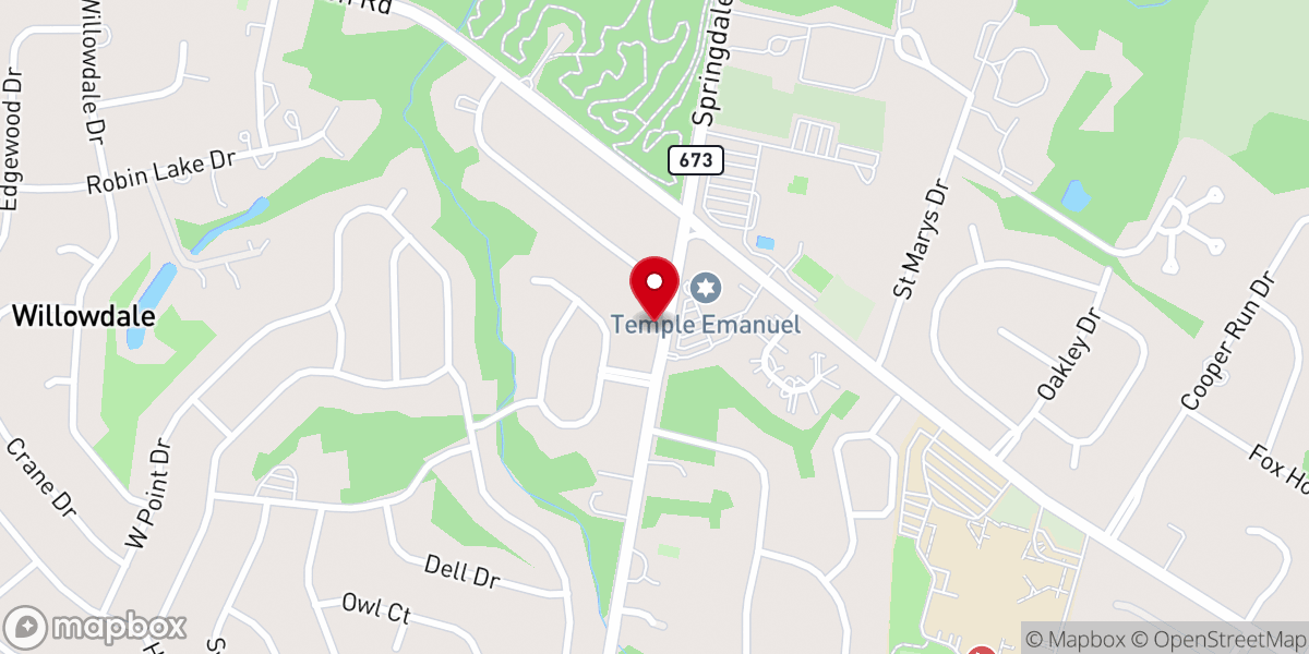 Map showing location of Cherry Hill Chinese Christian Church