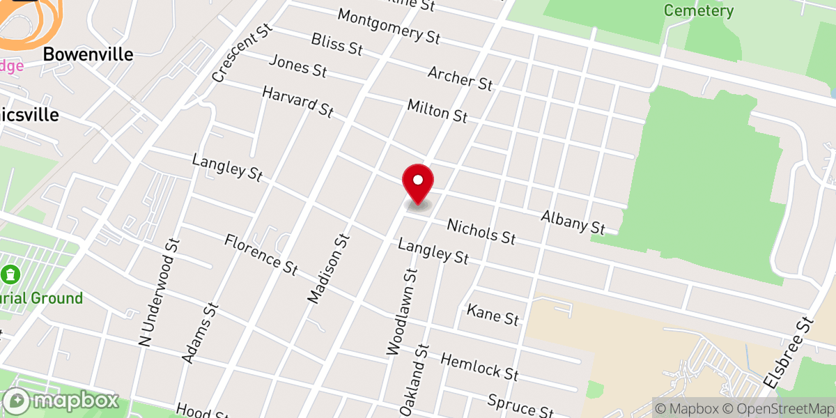 Map showing location of Word of Life Community Church