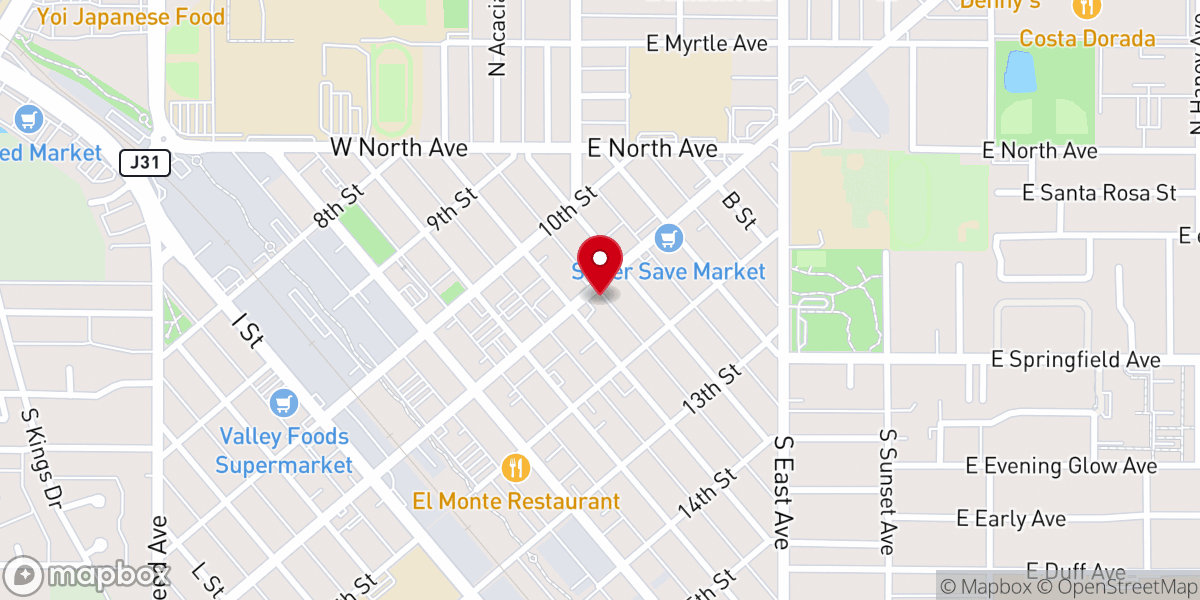 Map showing location of St. Anthony of Padua Food Center