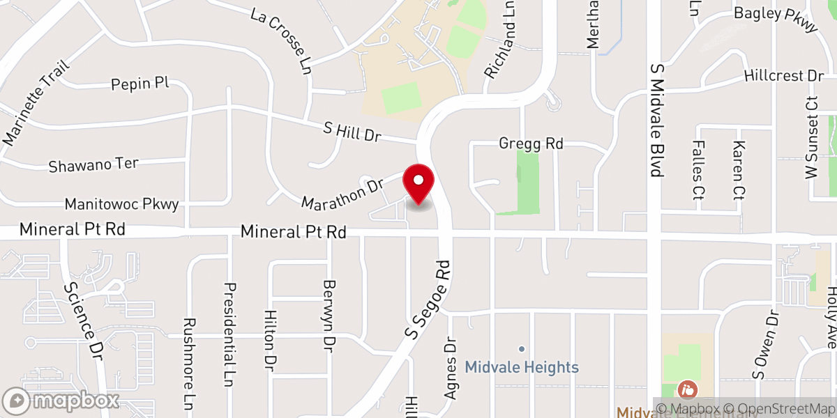 Map showing location of Covenant Presbyterian Church