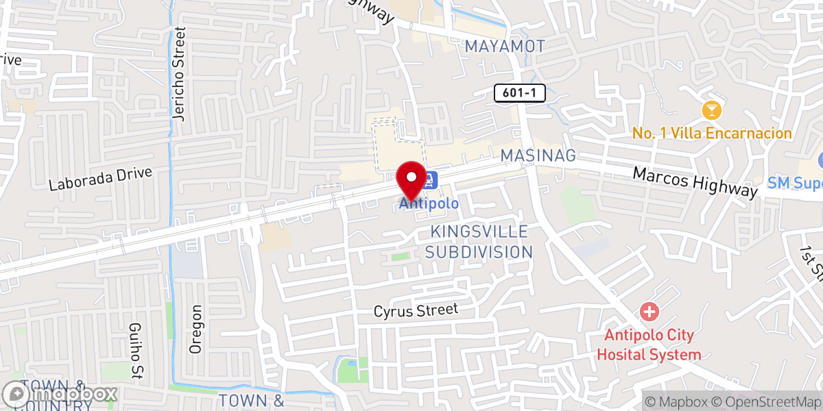 Map showing location of National Shrine and Parish of St. Therese of the Child Jesus - Mayamot, Antipolo City (Diocese of Antipolo)