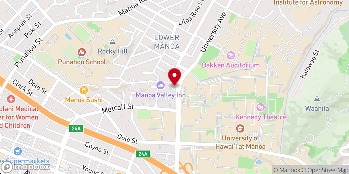 Map showing location of United Methodist Campus Minisrty