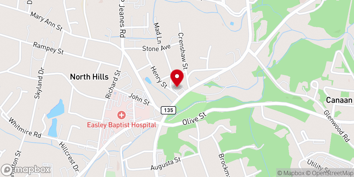 Map showing location of United Christian Ministries