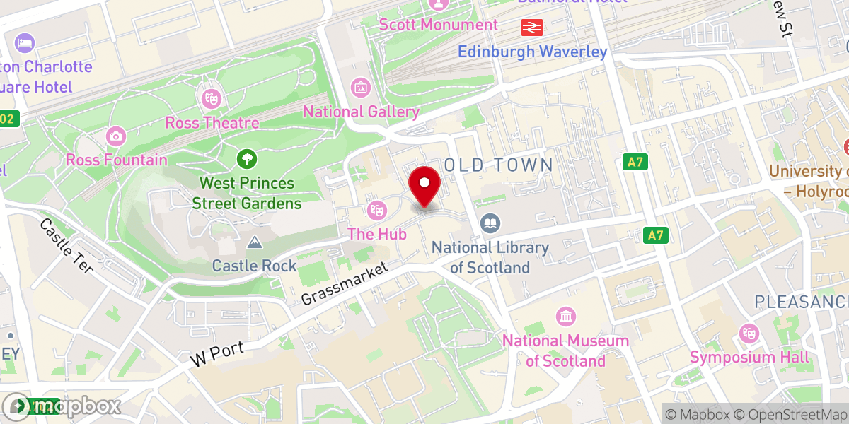 Map showing location of The Quaker Meeting House