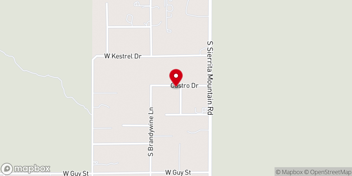 Map showing location of St. Mary of the Desert Catholic Mission
