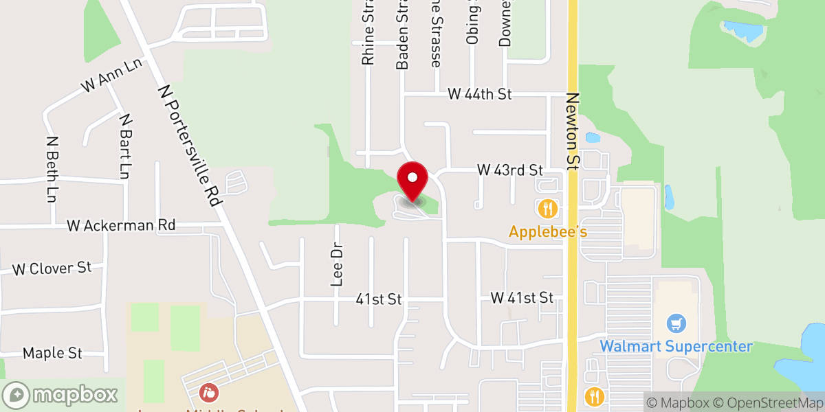 Map showing location of Precious Blood Convent