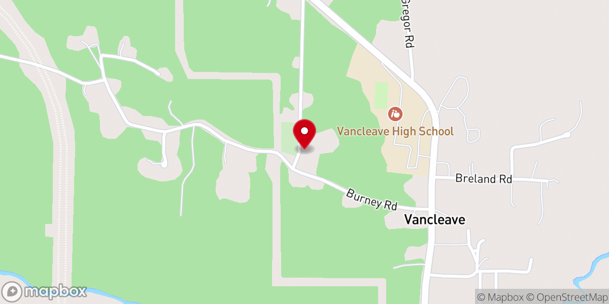 Map showing location of New Light Baptist Church