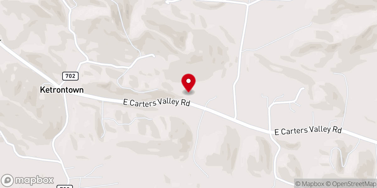Map showing location of Hermon United Methodist Church