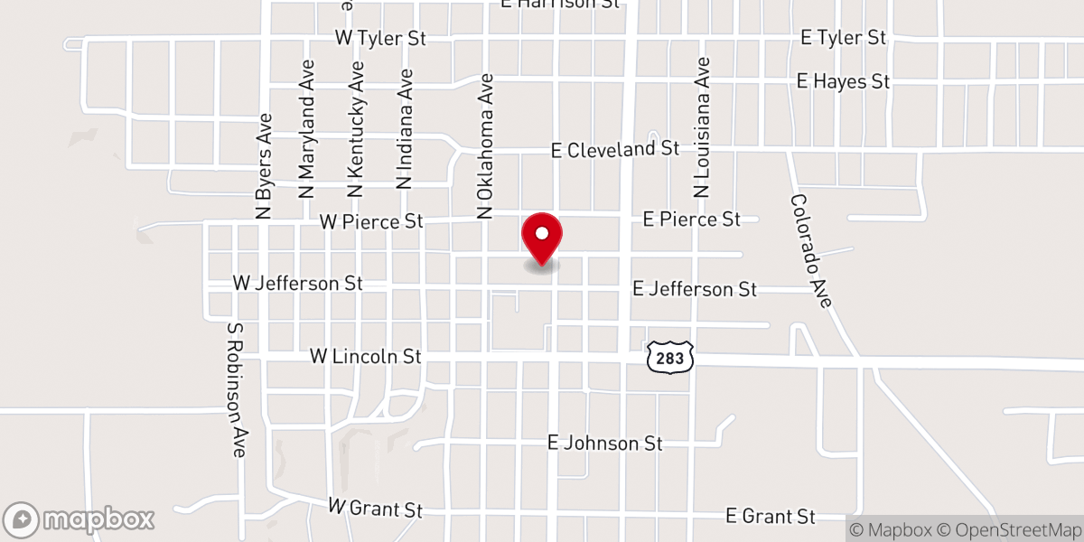 Map showing location of House of Grace