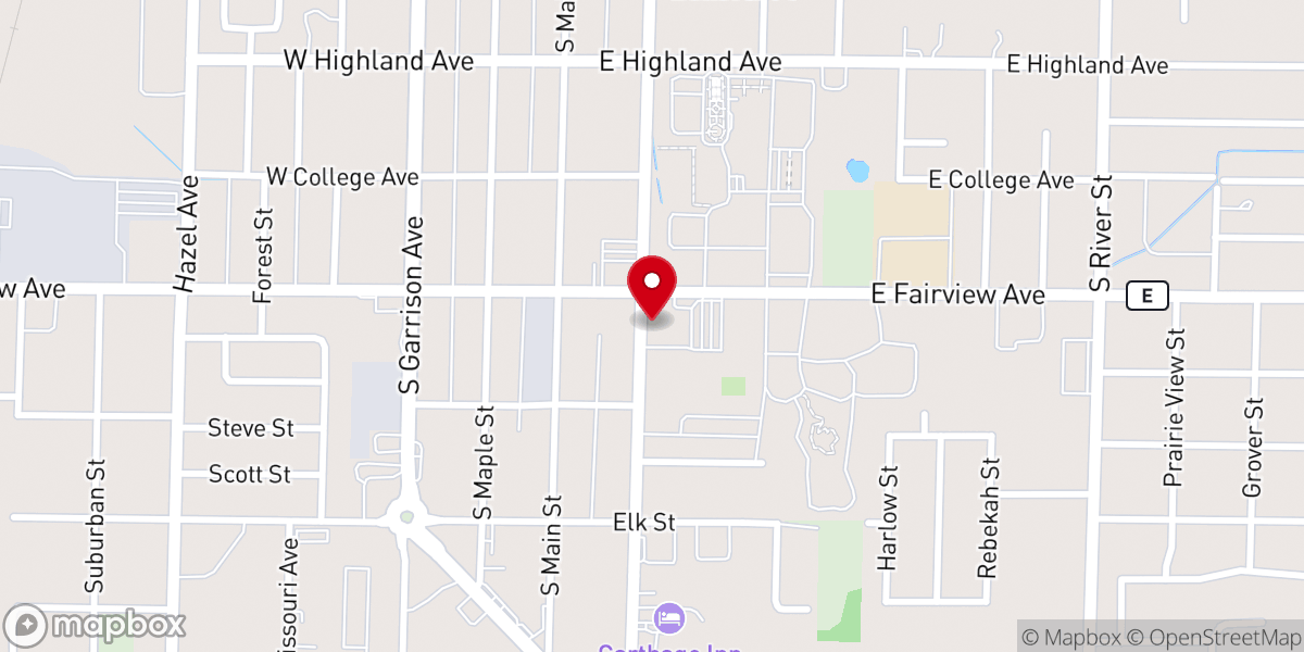 Map showing location of Joplin District Office