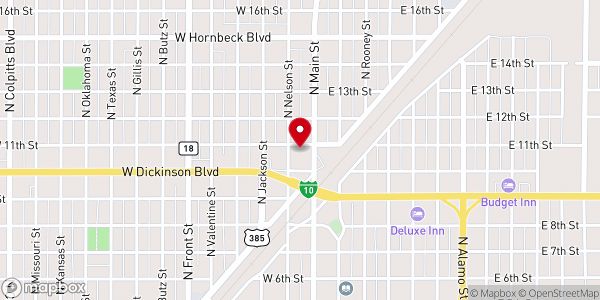 Map showing location of Breath of Life Church
