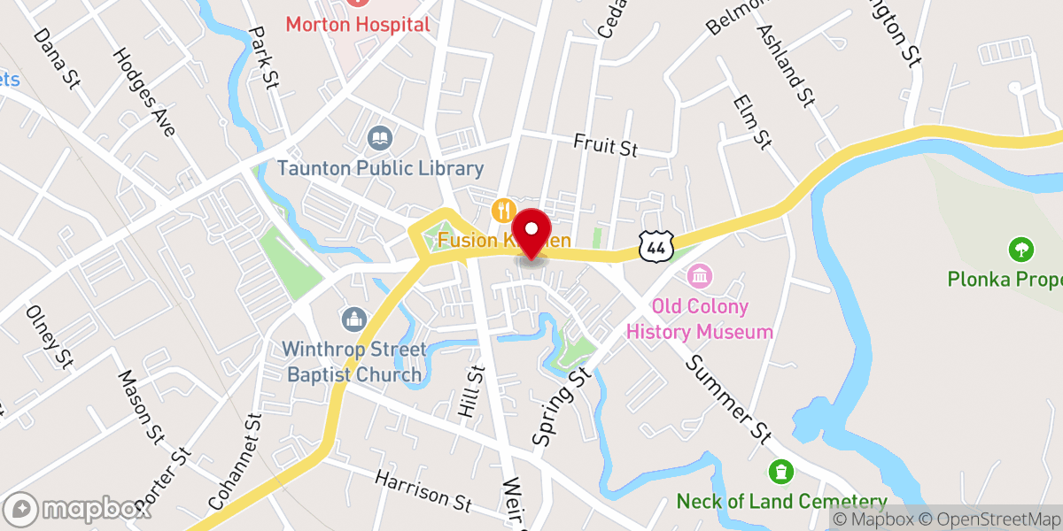 Map showing location of New Hope