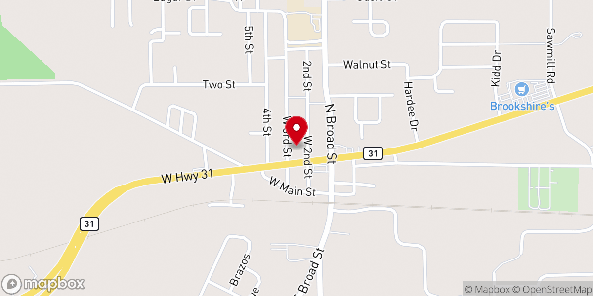 Map showing location of First Methodist Church Chandler