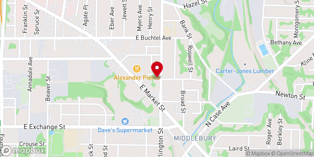 Map showing location of Emmanuel Fellowship Church