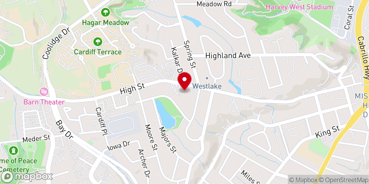 Map showing location of Messiah Lutheran Church