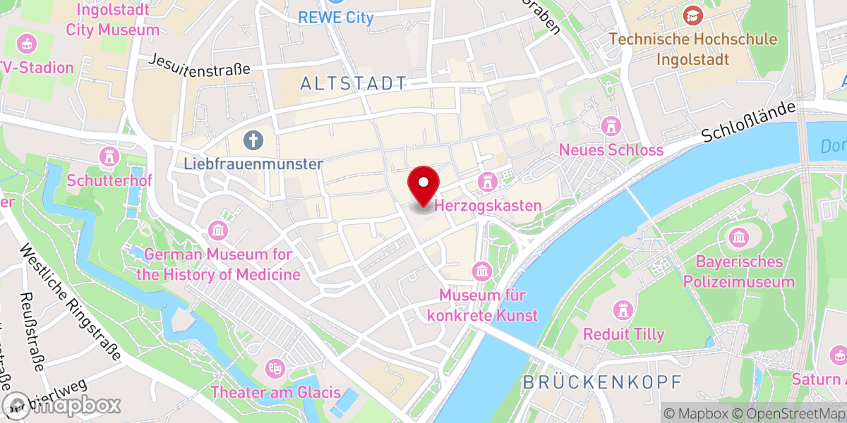 Map showing location of Bürgeramt