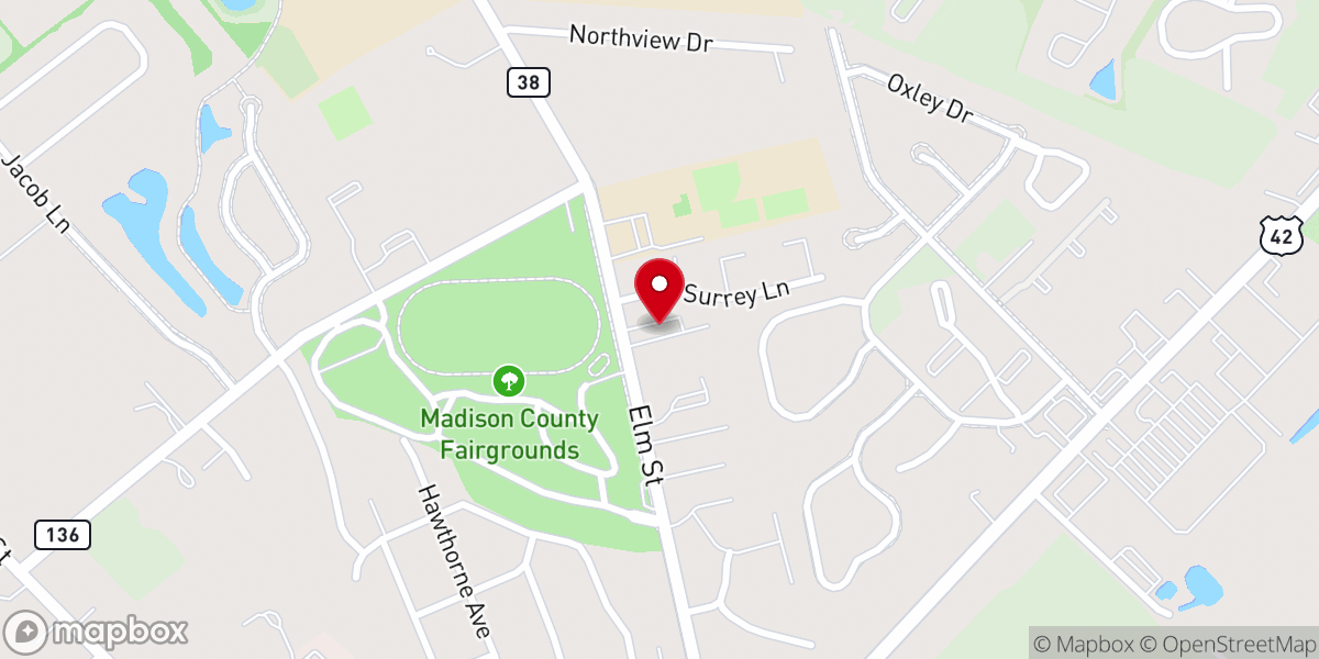 Map showing location of London Church of the Nazarene