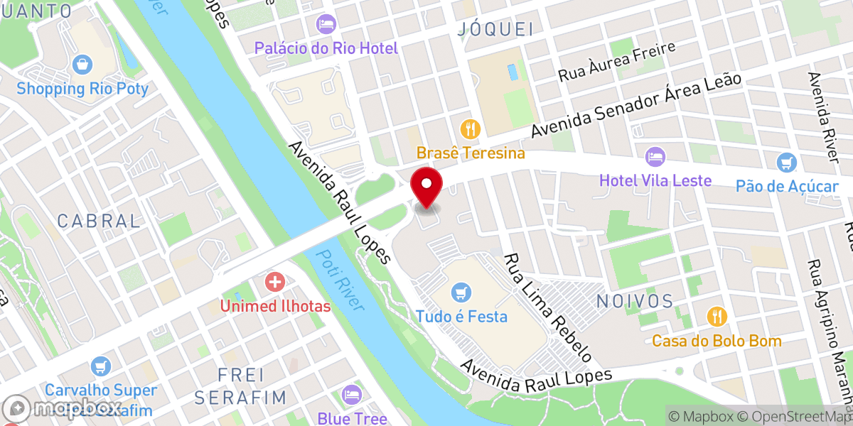 Map showing location of Igreja Universal do Reino de Deus