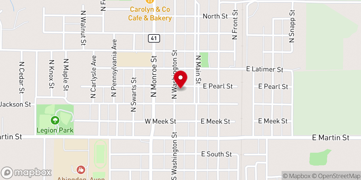 Map showing location of First Congregational Church UCC