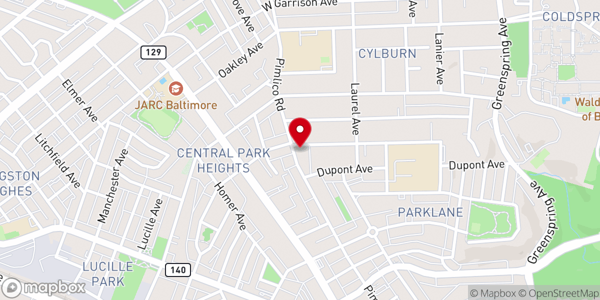Map showing location of First St Stephens Baptist Church