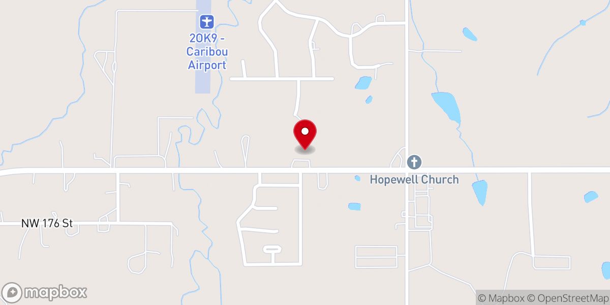 Map showing location of Deer Creek Church of Christ