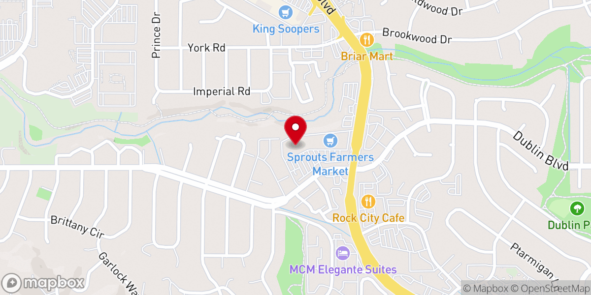 Map showing location of Peak City Church
