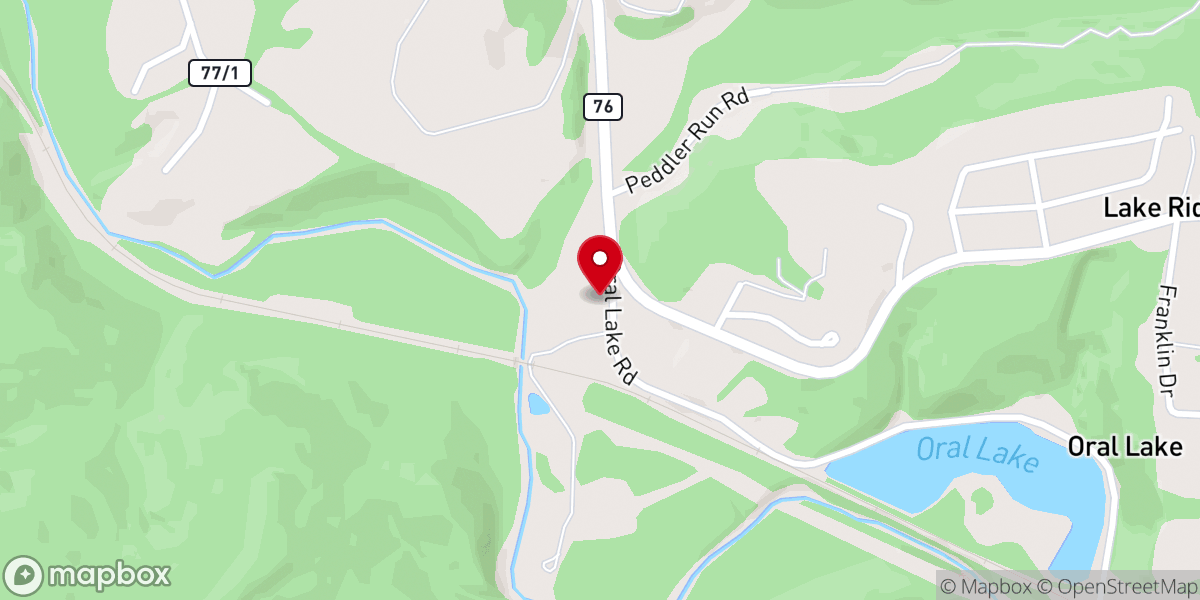Map showing location of Grace Baptist Church