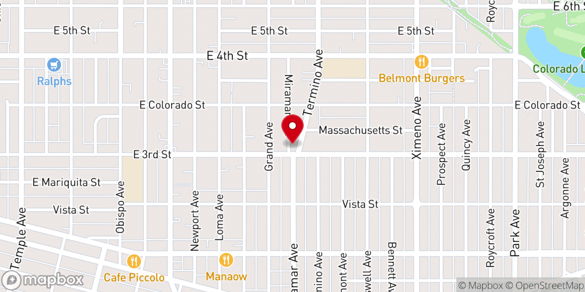 Map showing location of Belmont Heights United Methodist Church