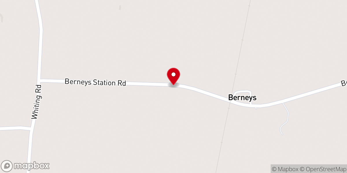 Map showing location of Mount Ida Baptist Church