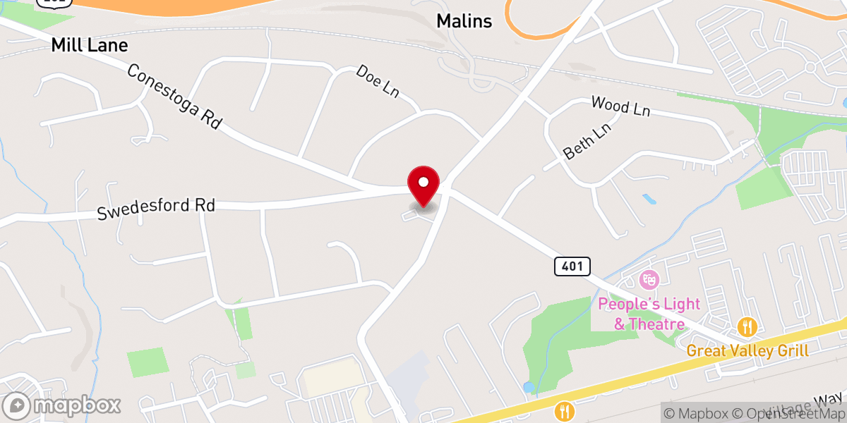 Map showing location of Malvern Free Presbyterian Church