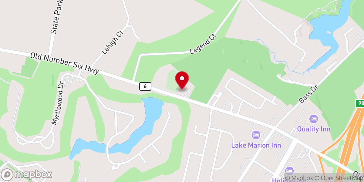 Map showing location of Chapel Hill Baptist Church