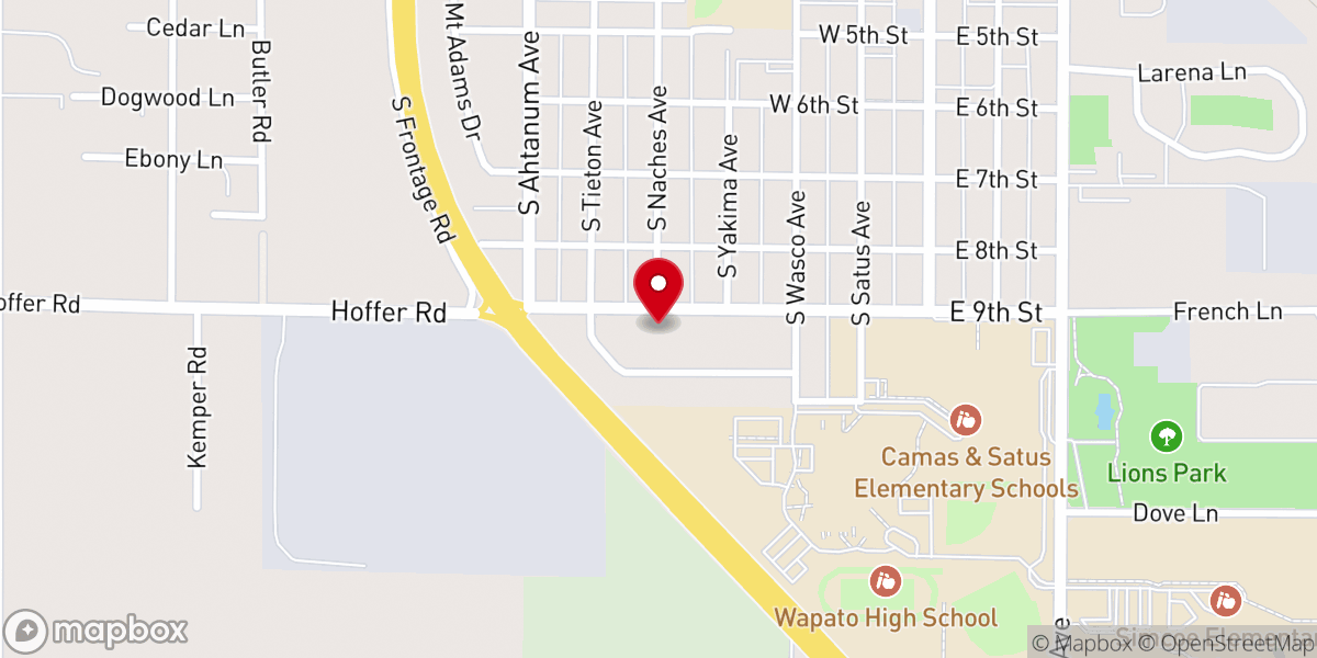 Map showing location of Knight Ethel M