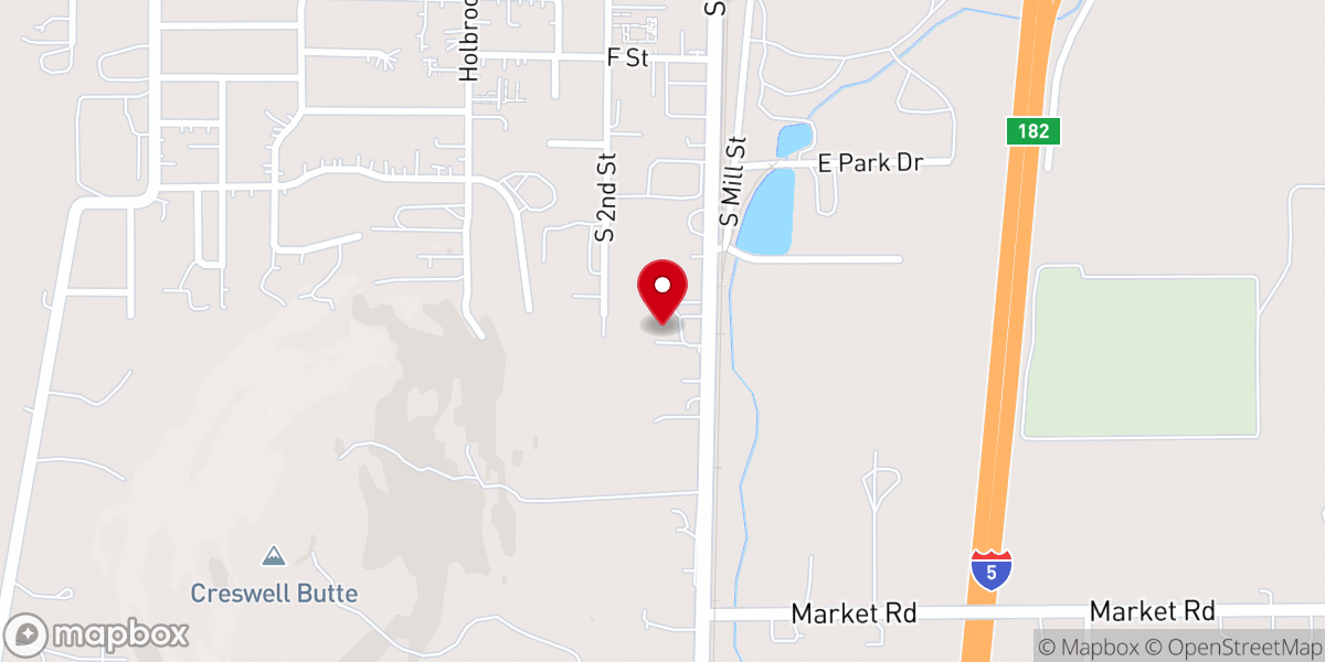 Map showing location of Creswell Nazarene