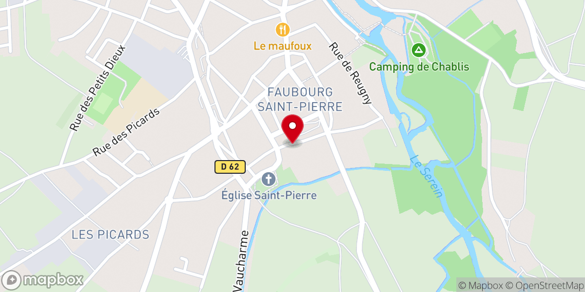 Map showing location of Prieuré Saint Cosme