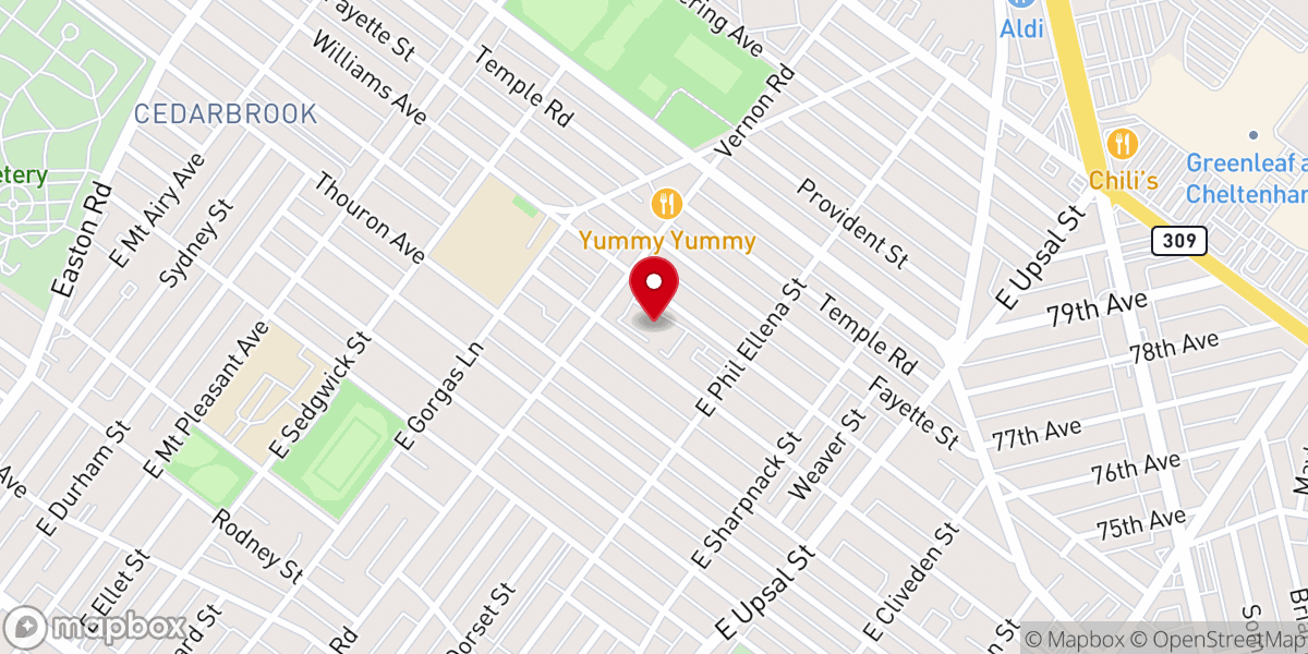 Map showing location of St. Raymond of Penafort Catholic Church