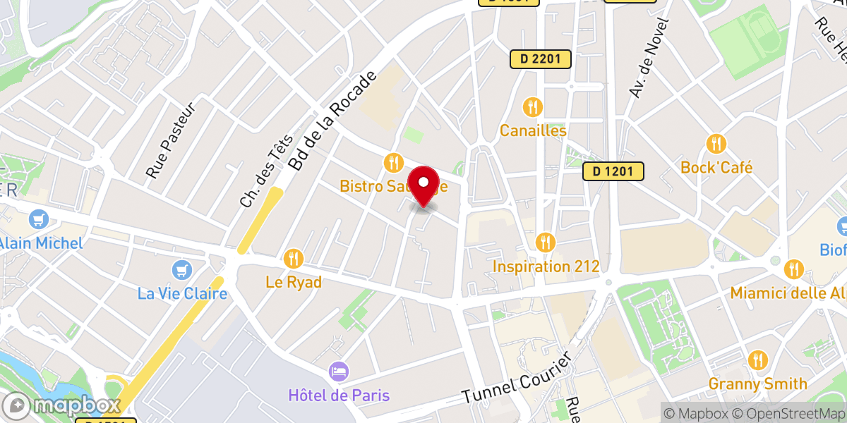 Map showing location of Synagogue Annecy