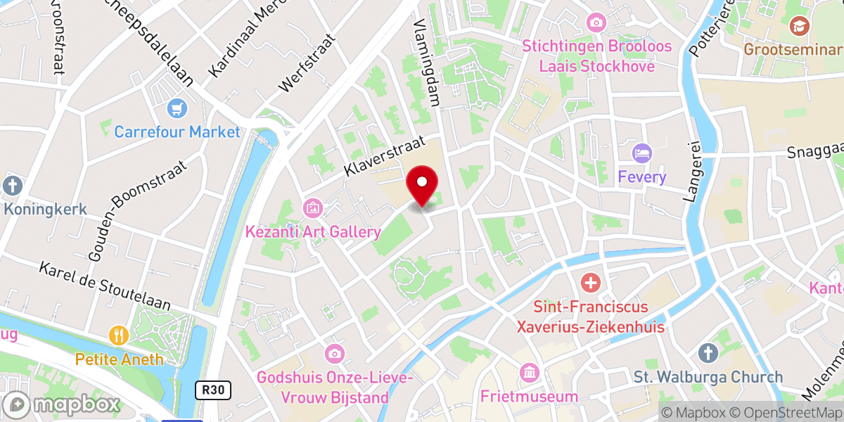 Map showing location of Karmelklooster V H Kostbaar Bloed En Van Olv