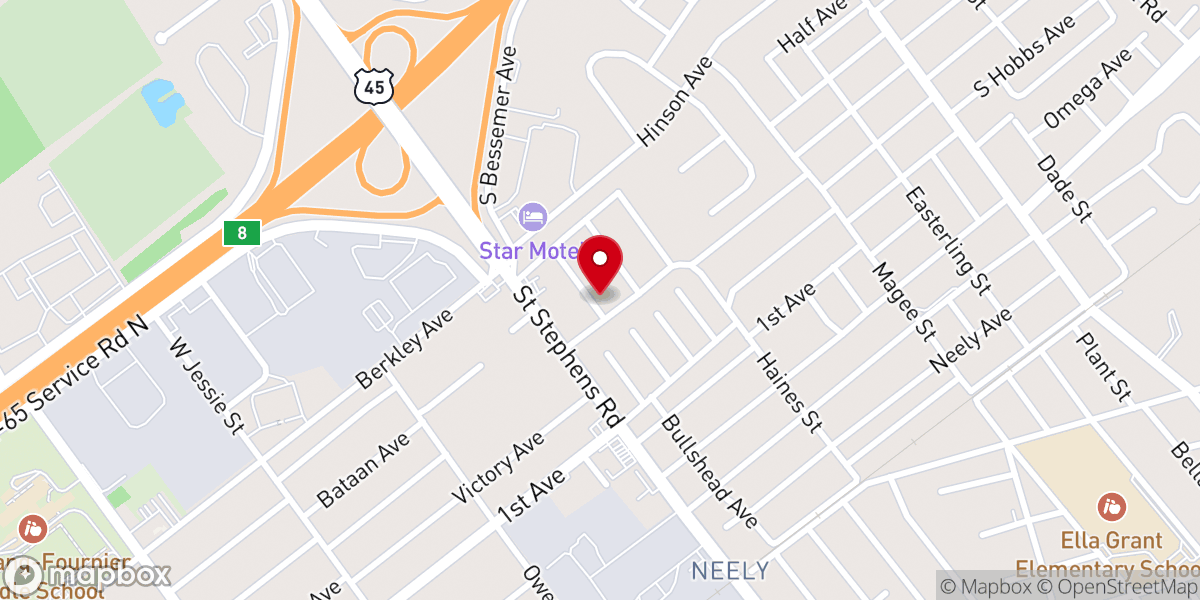Map showing location of Apostolic House of Prayer
